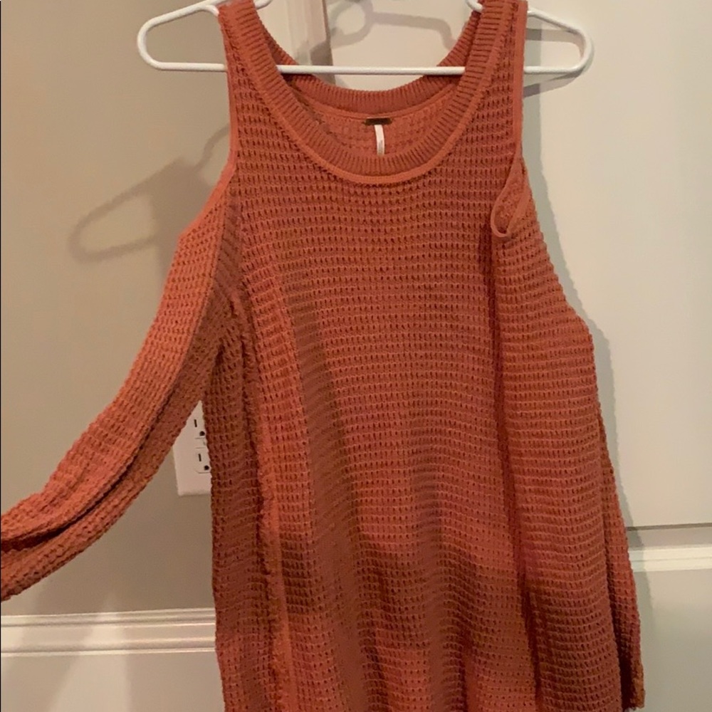 Free people burnt orange sweater